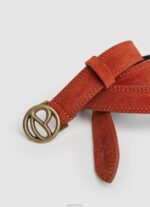 ⁦נשים 4N8XB763 Pepe Jeans עץ ארז חגורת זמש לוגו עגול⁩ – תמונה ⁦2⁩