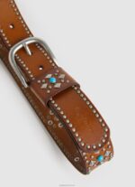 ⁦נשים 4N8XB765 Pepe Jeans קוניאק חגורת עור בוהמייני⁩ – תמונה ⁦2⁩