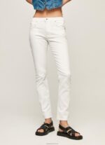 ⁦נשים 4N8XB76 Pepe Jeans דֵנִים ג'ינס עם מותניים גבוהים בגזרה דקיקה⁩ – תמונה ⁦2⁩