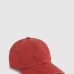 נשים 4N8XB779 Pepe Jeans סטודיו אדום כובע בסיסי עם לוגו רקום