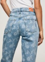 ⁦נשים 4N8XB77 Pepe Jeans דֵנִים ג'ינס בגזרה רגועה בגזרה גבוהה ויולט⁩ – תמונה ⁦5⁩