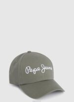 נשים 4N8XB783 Pepe Jeans חאקי הרווארד כובע בסיסי עם לוגו רקום