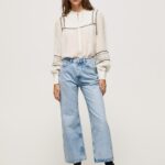 נשים 4N8XB78 Pepe Jeans דֵנִים ג'ינס בגזרה רחבה של לקסה בגובה מותן