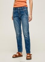⁦נשים 4N8XB80 Pepe Jeans דֵנִים ג'ינס בגזרה רגועה של carey midrise⁩ – תמונה ⁦2⁩