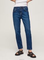 ⁦נשים 4N8XB81 Pepe Jeans דֵנִים סגול אמא גזר מתאים ג'ינס גבוה מותן⁩ – תמונה ⁦2⁩