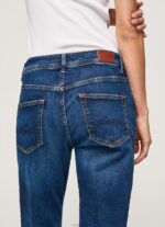 ⁦נשים 4N8XB81 Pepe Jeans דֵנִים סגול אמא גזר מתאים ג'ינס גבוה מותן⁩ – תמונה ⁦5⁩
