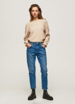 נשים 4N8XB82 Pepe Jeans דֵנִים סגול אמא גזר מתאים ג'ינס גבוה מותן