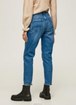 ⁦נשים 4N8XB82 Pepe Jeans דֵנִים סגול אמא גזר מתאים ג'ינס גבוה מותן⁩ – תמונה ⁦4⁩