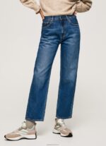 ⁦נשים 4N8XB83 Pepe Jeans דֵנִים ג'ינס רגוע בגזרה גבוהה של dover⁩ – תמונה ⁦2⁩