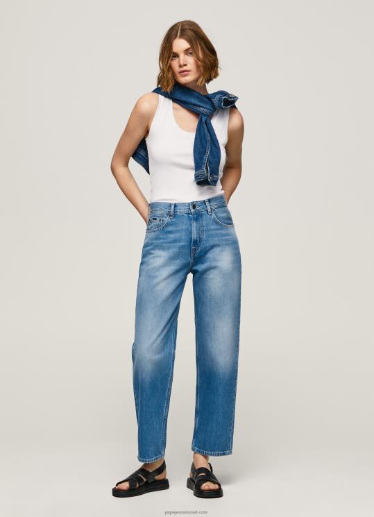 d7a0d7a9d799d79d_4n8xb84_pepe_jeans_d793d6b5d7a0d6b4d799d79d_d792d799d7a0d7a1_d7a8d792d795d7a2_d791d792d796d7a8d794_d792d791d795.jpg נשים 4N8XB84 Pepe Jeans דֵנִים ג'ינס רגוע בגזרה גבוהה של dover – תמונה 1