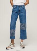 ⁦נשים 4N8XB87 Pepe Jeans דֵנִים ג'ינס בינוני בגזרה רגועה⁩ – תמונה ⁦2⁩