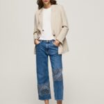 נשים 4N8XB87 Pepe Jeans דֵנִים ג'ינס בינוני בגזרה רגועה