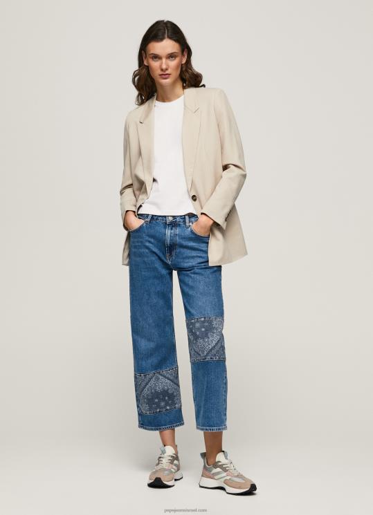 d7a0d7a9d799d79d_4n8xb87_pepe_jeans_d793d6b5d7a0d6b4d799d79d_d792d799d7a0d7a1_d791d799d7a0d795d7a0d799_d791d792d796d7a8d794_d7a8.jpg נשים 4N8XB87 Pepe Jeans דֵנִים ג'ינס בינוני בגזרה רגועה – תמונה 1
