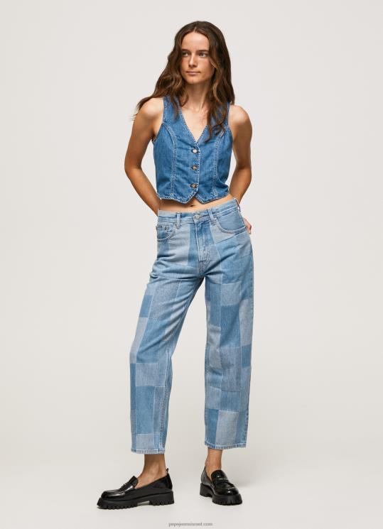 d7a0d7a9d799d79d_4n8xb88_pepe_jeans_d793d6b5d7a0d6b4d799d79d_d792d799d7a0d7a1_d791d792d796d7a8d794_d792d791d795d794d794_d7a9d79c.jpg נשים 4N8XB88 Pepe Jeans דֵנִים ג'ינס בגזרה גבוהה של dover – תמונה 1