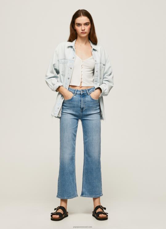 d7a0d7a9d799d79d_4n8xb90_pepe_jeans_d793d6b5d7a0d6b4d799d79d_d792d799d7a0d7a1_d791d792d796d7a8d794_d7a8d797d791d794_d7a9d79c_d79.jpg נשים 4N8XB90 Pepe Jeans דֵנִים ג'ינס בגזרה רחבה של לקסה בגובה מותן – תמונה 1