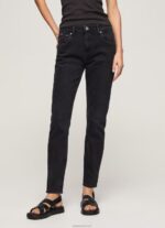 ⁦נשים 4N8XB92 Pepe Jeans דֵנִים ג'ינס סגול בגזרה רופפת בגזרה גבוהה⁩ – תמונה ⁦2⁩