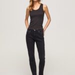 נשים 4N8XB92 Pepe Jeans דֵנִים ג'ינס סגול בגזרה רופפת בגזרה גבוהה