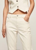 ⁦נשים 4N8XB93 Pepe Jeans דֵנִים סגול אמא גזר מתאים ג'ינס גבוה מותן⁩ – תמונה ⁦3⁩