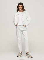 ⁦נשים 4N8XB95 Pepe Jeans דֵנִים ז'קט ג'ינס עם אפקט סדוק⁩ – תמונה ⁦2⁩
