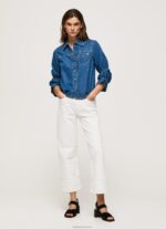 ⁦נשים 4N8XB96 Pepe Jeans דֵנִים חולצת ג'ינס בכושר רגיל⁩ – תמונה ⁦2⁩