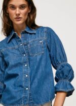 ⁦נשים 4N8XB96 Pepe Jeans דֵנִים חולצת ג'ינס בכושר רגיל⁩ – תמונה ⁦3⁩