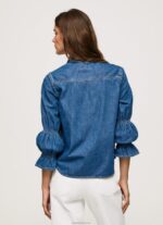 ⁦נשים 4N8XB96 Pepe Jeans דֵנִים חולצת ג'ינס בכושר רגיל⁩ – תמונה ⁦4⁩