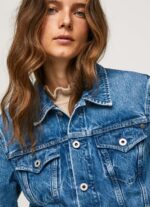 ⁦נשים 4N8XB97 Pepe Jeans דֵנִים ז'קט ג'ינס בכושר רגיל⁩ – תמונה ⁦3⁩