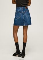 ⁦נשים 4N8XB99 Pepe Jeans דֵנִים חצאית ג'ינס קצרה מכותנה⁩ – תמונה ⁦4⁩