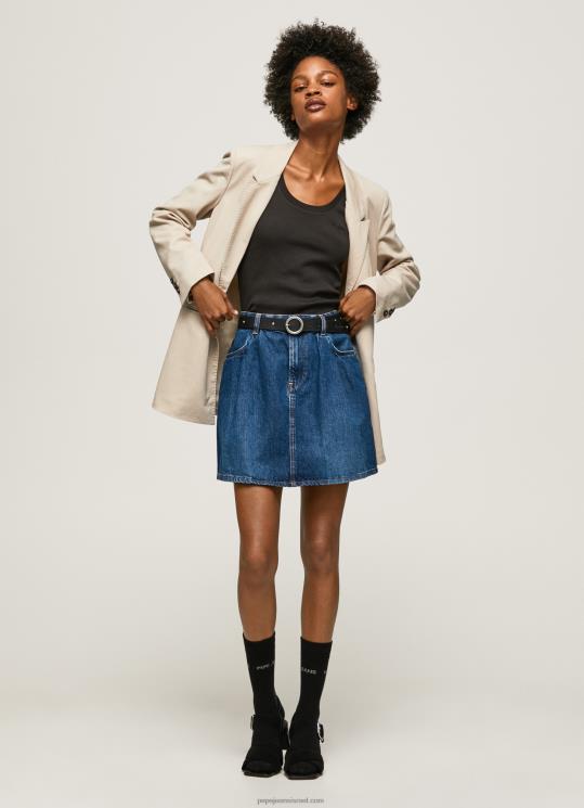 d7a0d7a9d799d79d_4n8xb99_pepe_jeans_d793d6b5d7a0d6b4d799d79d_d797d7a6d790d799d7aa_d792d799d7a0d7a1_d7a7d7a6d7a8d794_d79ed79bd795.jpg נשים 4N8XB99 Pepe Jeans דֵנִים חצאית ג'ינס קצרה מכותנה – תמונה 1