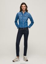 נשים 4N8XB9 Pepe Jeans דֵנִים ג'ינס חדש בגזרת ברוק באמצע המותן